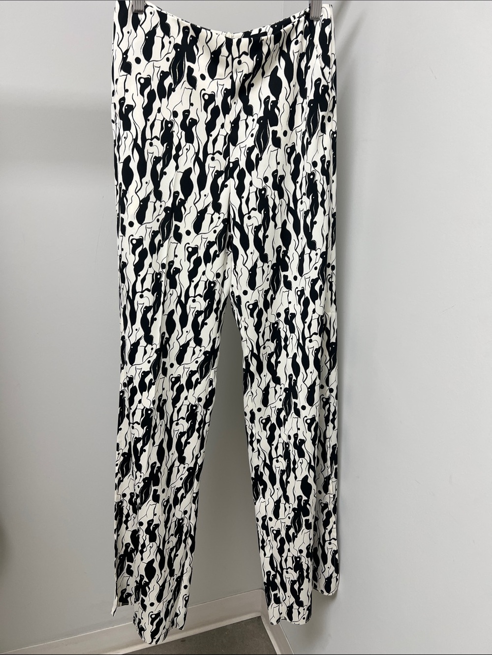 MARELLA Black & White Abstract Print Kids Leggings